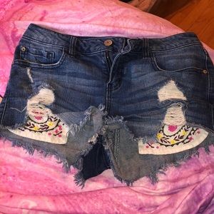 Harper brand jean shorts